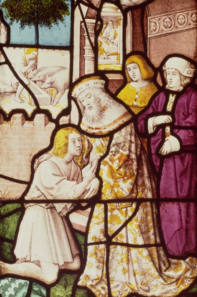 Window depicting the Return of the Prodigal Son, Cologne School by German School